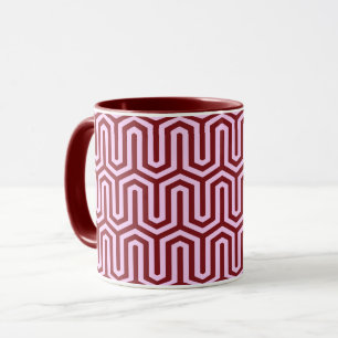 Deco Egyptian motif - burgundy and roze Mok