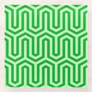 Deco Egyptian motif - jade green Glazen Onderzetter