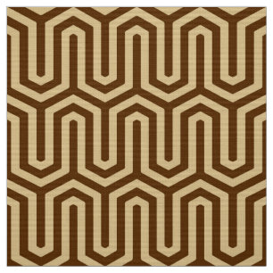 Deco Egyptian motif - karamel en chocolade Stof