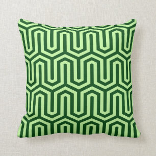 Deco Egyptian motif - pijngroen Kussen