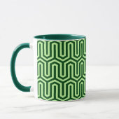 Deco Egyptian motif - pijngroen Mok (Links)