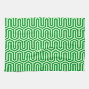 Deco Egyptisch motief - jade groen Theedoek