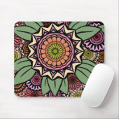 Deco Fandango in het Oranje en Groen Muismat (Met muis)