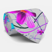 Déco floral en Cravate grise (Roulé)