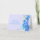 Déco Florale Bleue - Merci (Dos)