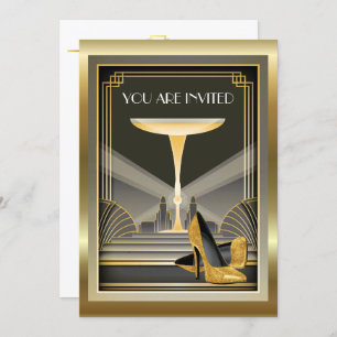 Déco Gala Contemporain Événement 3 Invitation