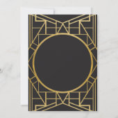 Deco Gatsby Housewarming Party (Kunst Deco Gatsby) Kaart (Achterkant)