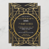Deco Gatsby Housewarming Party (Kunst Deco Gatsby) Kaart (Voorkant / Achterkant)