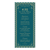  deco Gatsby Wedding Menu Art Deco 1920 (Voorkant)