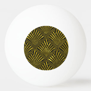 Deco Glam: Goud & Zwart Patroon Pingpongballen