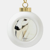 Deco Greyhound Ornament van Hevener (Voorkant)