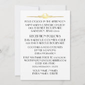 Deco Hedendaagse bruiloft uitnodiging (Achterkant)