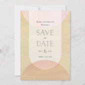 Deco-inspired Save the Date (Voorkant)