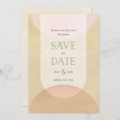 Deco-inspired Save the Date (Devant / Derrière)