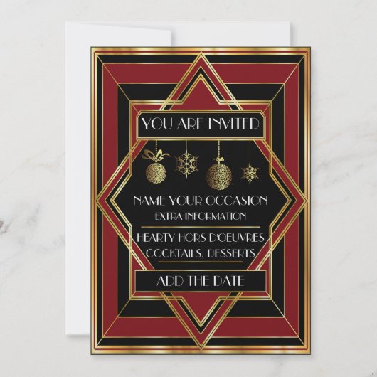 Déco Invitation de Noël (Devant)