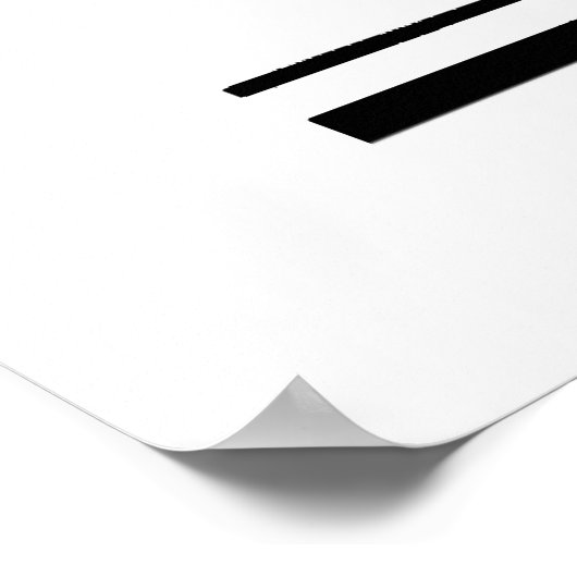 deco-juffrouw met parells Black Transp Poster (Hoek)