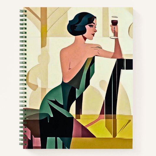 Déco Lady dans Green Modern Art Journal (Devant)