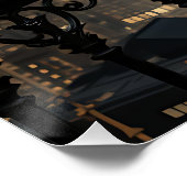 Deco Leopard: Art Deco Elegance Perfect Poster (Hoek)