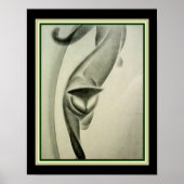 Déco Lithographie de chat vers 1931 par le major F (Devant)