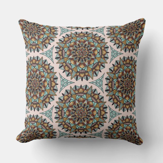 Deco Mandala Pattern Sierkussen (Voorkant)