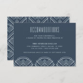 Déco Mariage de St Jacques Carte d'hébergement - B (Devant / Derrière)