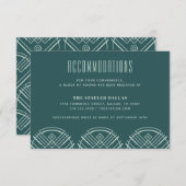 Déco Mariage de St Jacques Carte d'Hébergement - V (Devant / Derrière)