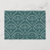 Déco Mariage de St Jacques Carte d'Hébergement - V (Dos)