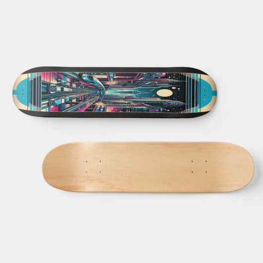 "Deco Metropolis Deck" Skateboard (Horizontaal)
