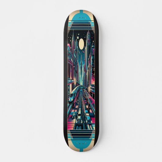 "Deco Metropolis Deck" Skateboard (Voorkant)
