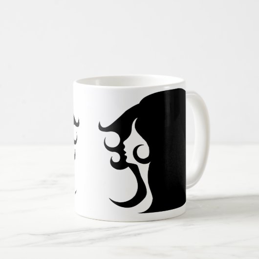 Déco Mod femme café Mug (Devant droit)
