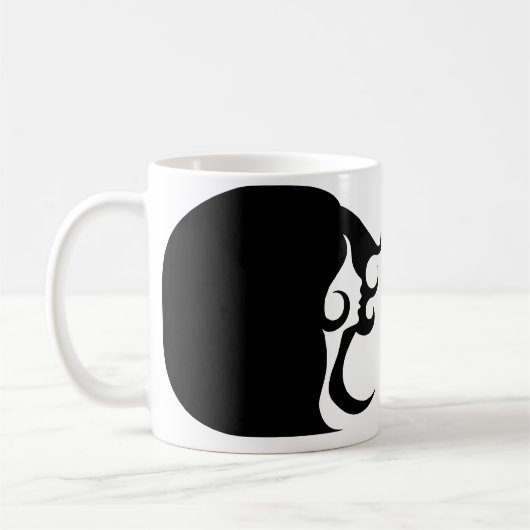Déco Mod femme café Mug (Gauche)