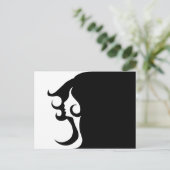 Deco Mod Woman Briefkaart (Staand voorkant)