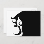 Deco Mod Woman Briefkaart (Voorkant / Achterkant)