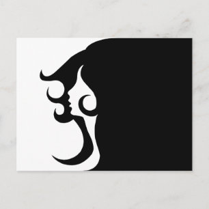 Deco Mod Woman Briefkaart