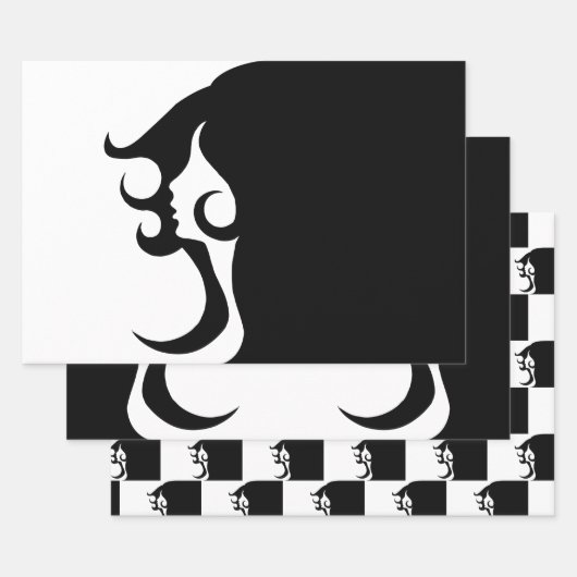 Deco Mod Woman Inpakpapier Vel (Set)