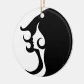 Deco Mod Woman Keramisch Ornament (Links)