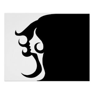 Deco Mod Woman Perfect Poster