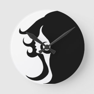 Deco Mod Woman Ronde Klok