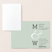 Déco moderne Faire-part de mariage romantique élég (Affichage)