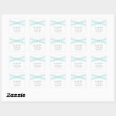 Déco moderne turquoise Enregistrer les stickers Da (Feuille)
