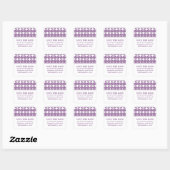 Déco moderne violet Enregistrer les stickers Date (Feuille)