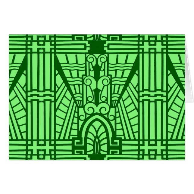 Déco Motif Architectural, Jade Vert Lumière (Devant Horizontal)