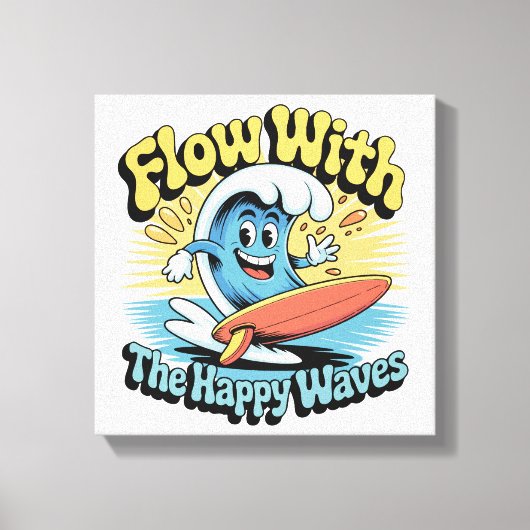 Déco murale Flow With The Happy Waves (Recto)