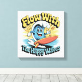 Déco murale Flow With The Happy Waves (Insitu (Plancher de Bois))