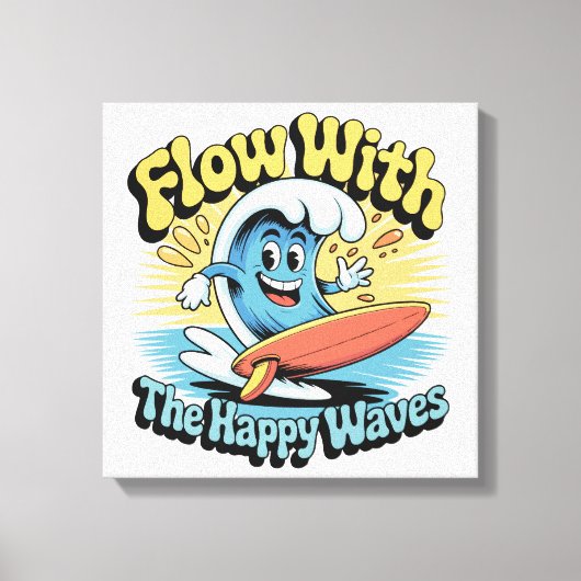 Déco murale Flow With The Happy Waves (Recto)