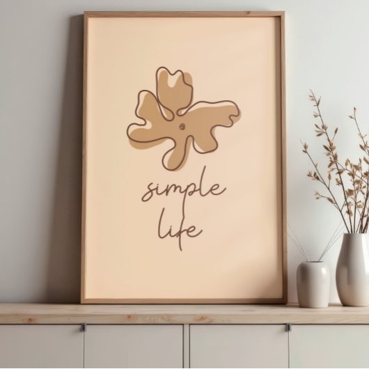 Déco murale minimaliste Simple Life