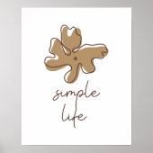Déco Murale Minimaliste Simple Vie (Devant)
