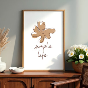 Déco Murale Minimaliste Simple Vie