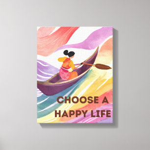 Déco murale motivante - Choisissez une vie heureus