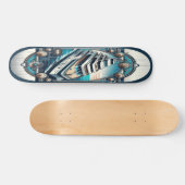 "Deco Nautical Elegance Deck" Skateboard (Horizontaal)